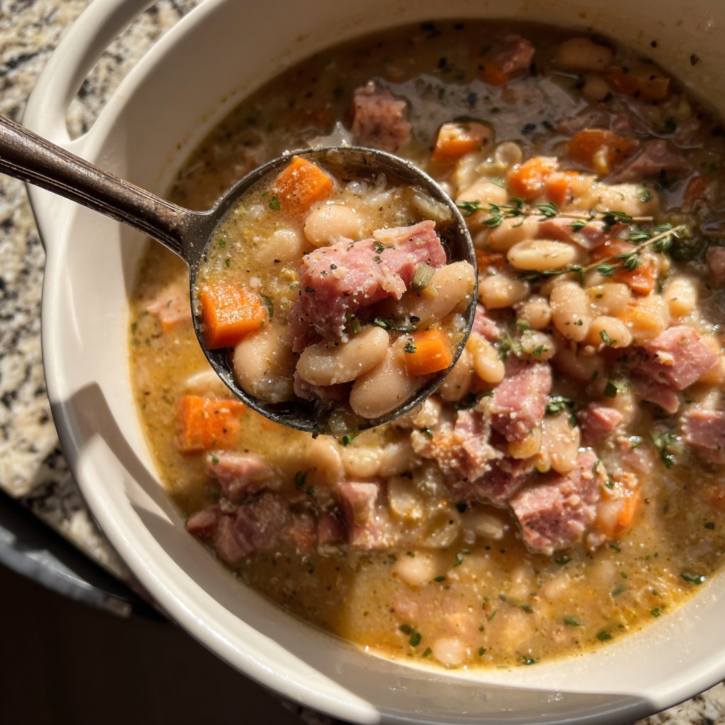 Ham and Bean Soup with Fresh Thyme