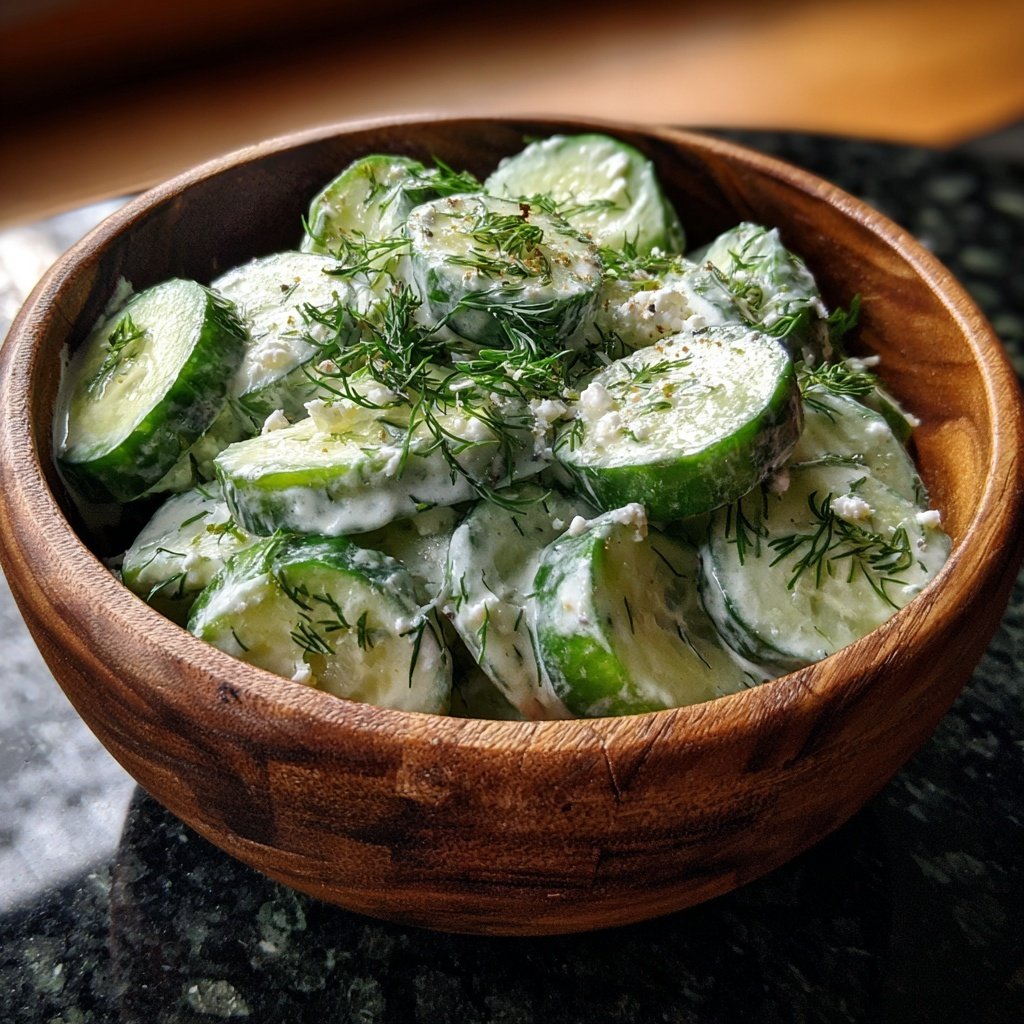 Creamy Cucumber and Dill Salad
