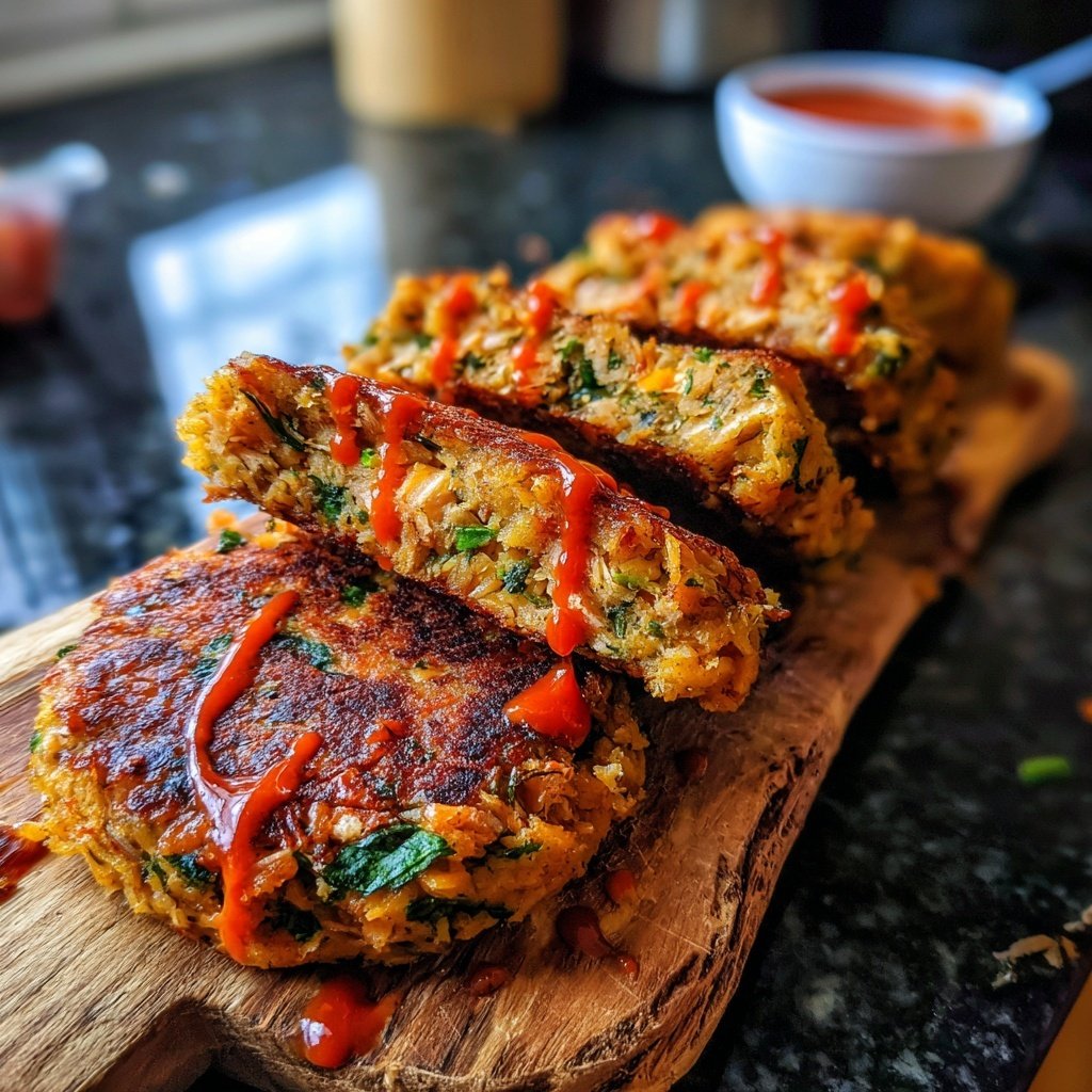 Crispy Salmon Burgers with Sriracha