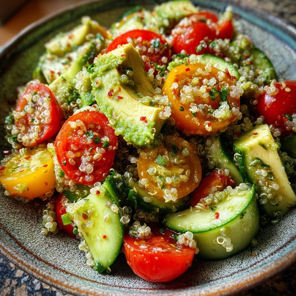 Healthy Avocado Quinoa Salad