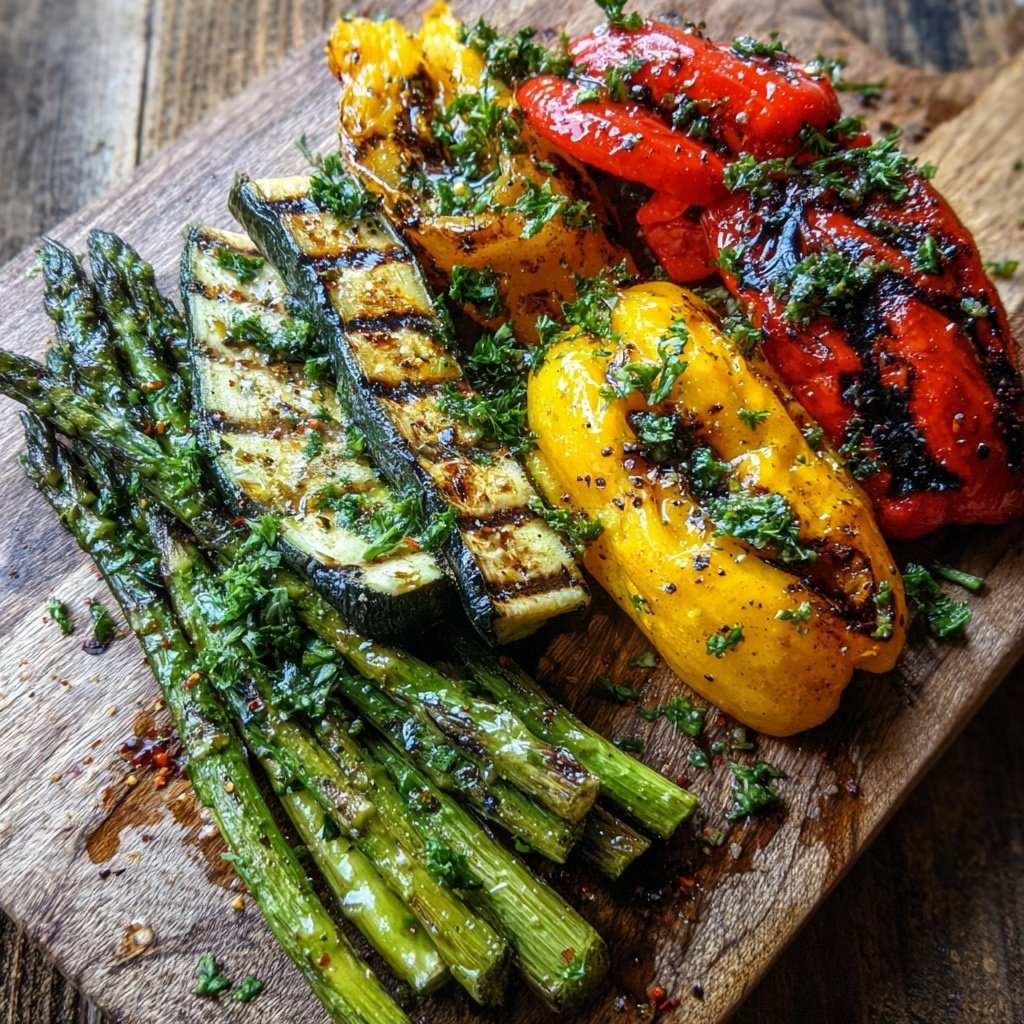 Healthy Lemon Herb Grilled Veggies