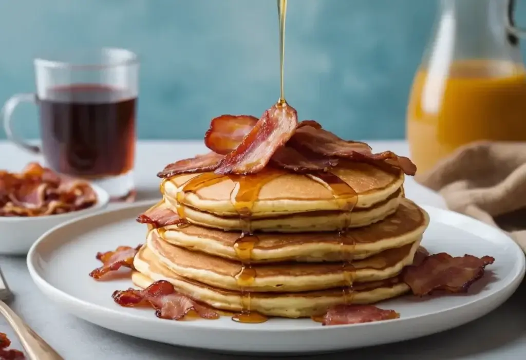 Pancakes with Bacon: A Sweet and Savory Breakfast