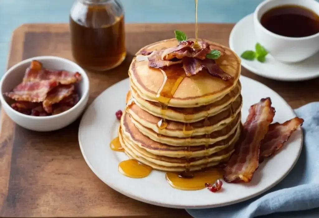 Pancakes with Bacon: A Sweet and Savory Breakfast