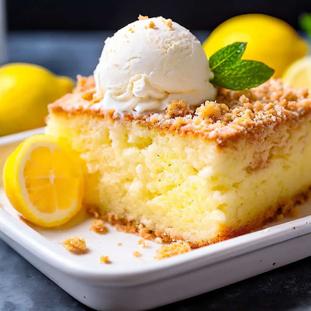 Easy Lemon Dump Cake