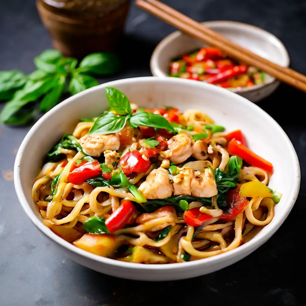 Italian Drunken Noodles with Egg Noodles: A Unique Fusion Dish