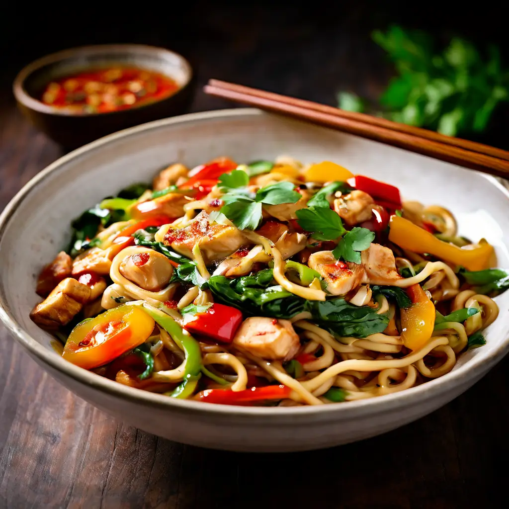 Italian Drunken Noodles with Egg Noodles: A Unique Fusion Dish