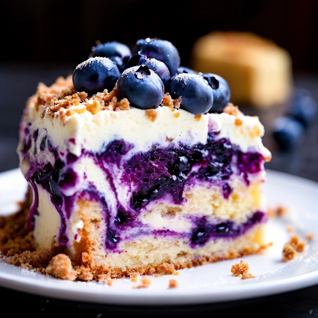 Blueberry Cream Cheese Swirl Crumbl Cake: A Delightful Treat