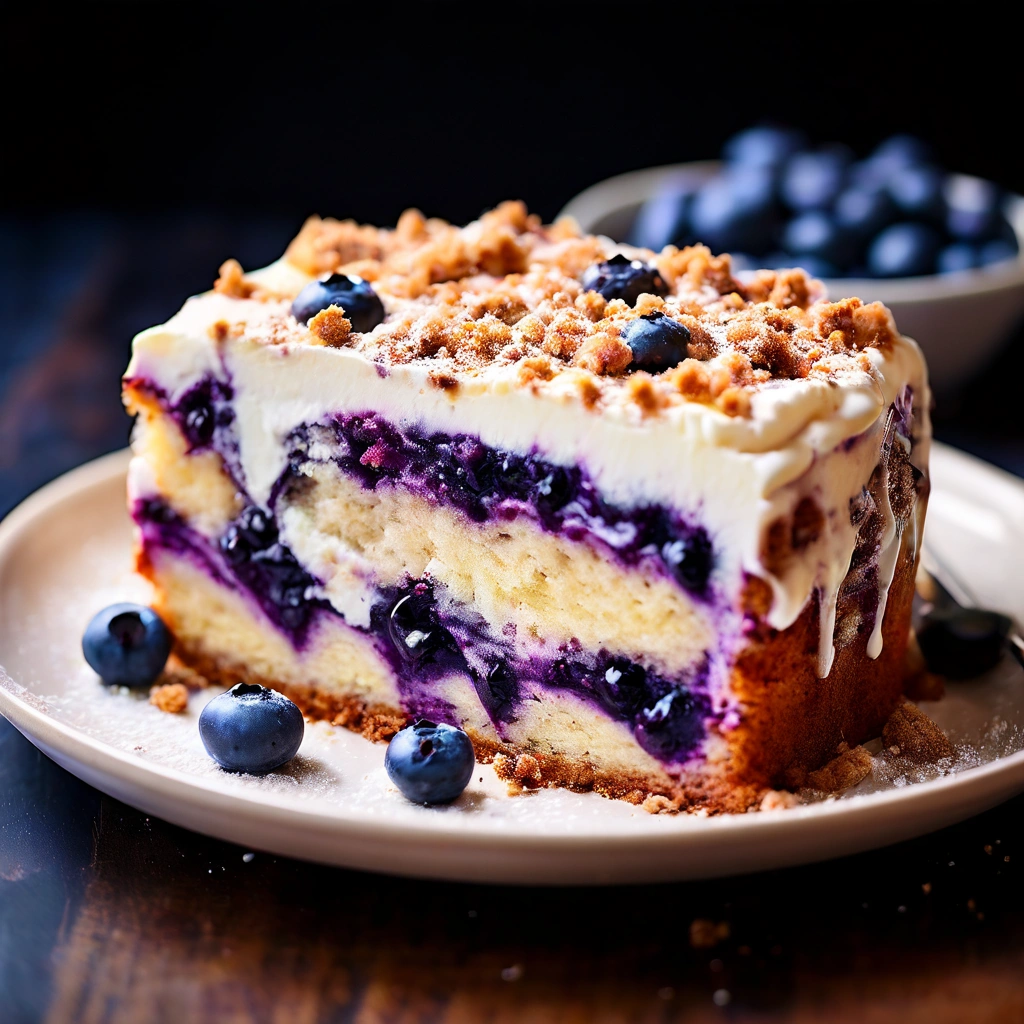 Blueberry Coffee Cake with Cream Cheese Swirl: A Delightful Treat