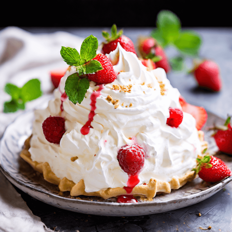 Strawberries and Cream Pavlova