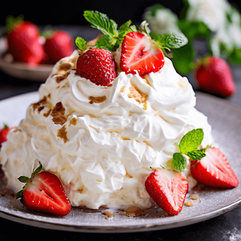 Strawberries and Cream Pavlova