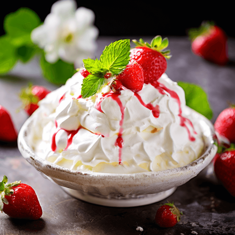 Strawberries and Cream Pavlova