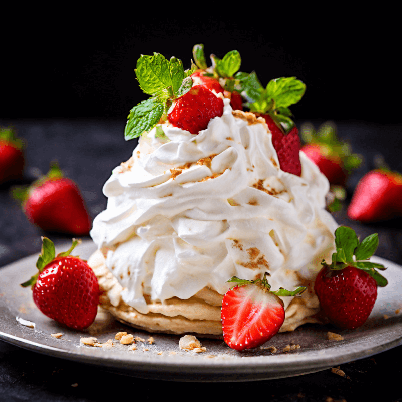 Strawberries and Cream Pavlova