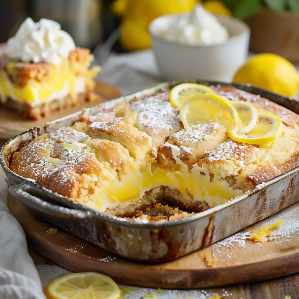 Lemon Cream Cheese Dump Cake