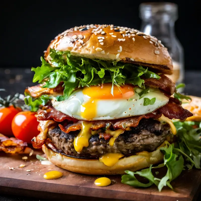 The Best Breakfast Burger on the Griddle