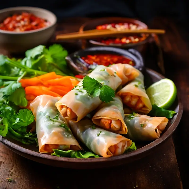 Delicious and Easy Shrimp Rice Paper Spring Rolls