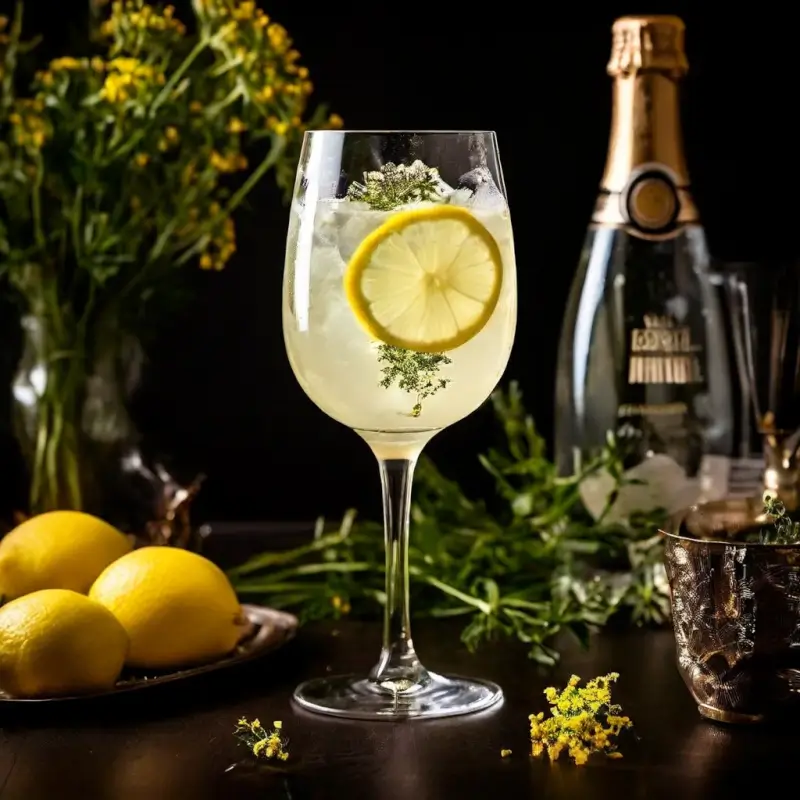 Elderflower French 75 with St Germain