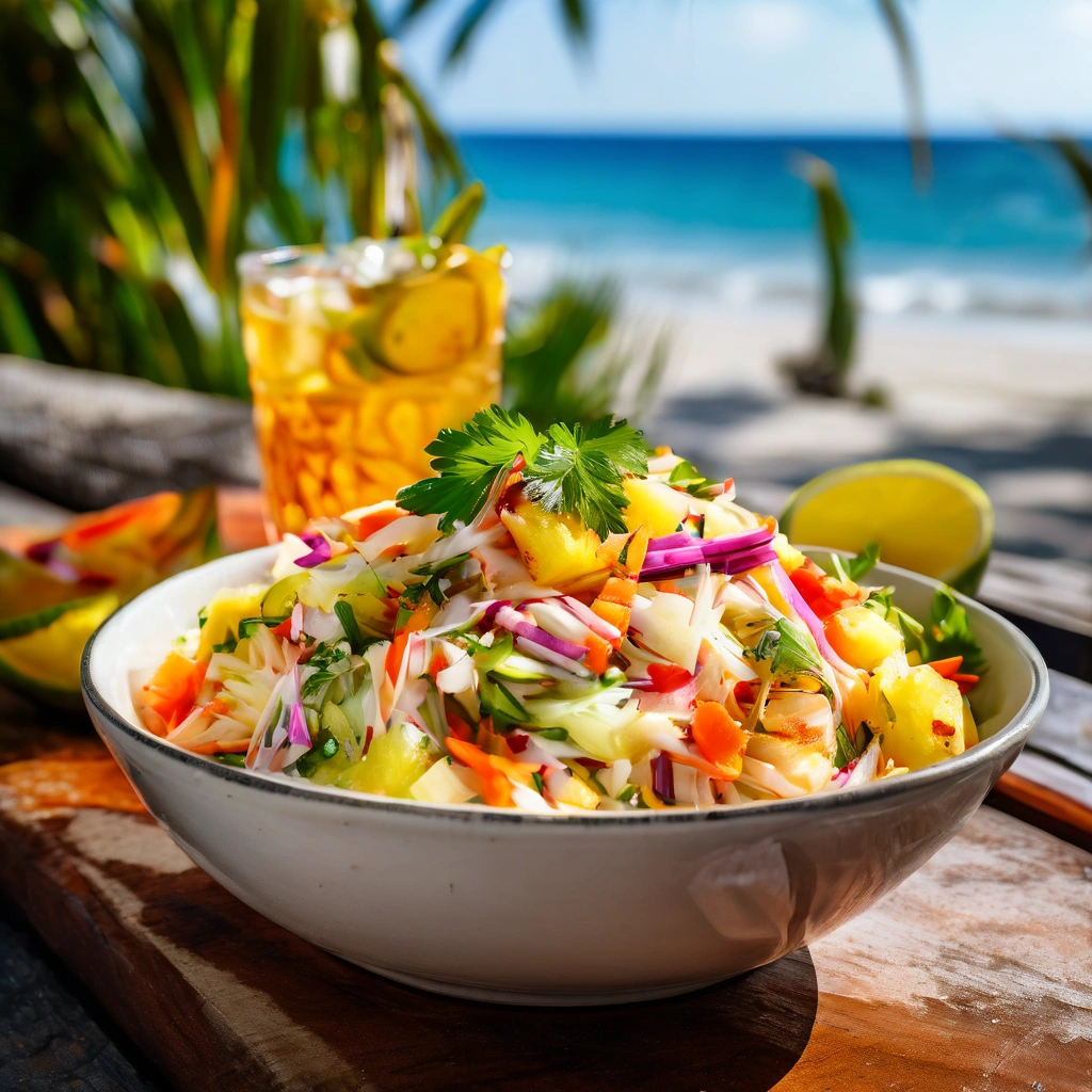 Easy Pineapple Coleslaw