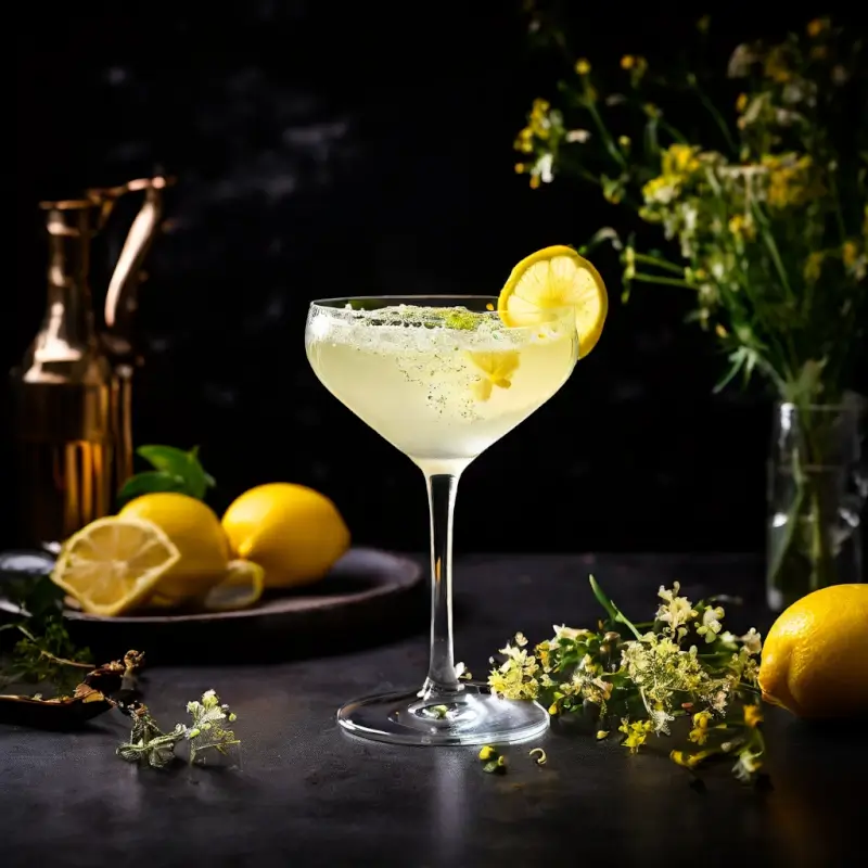 Elderflower French 75 with St Germain