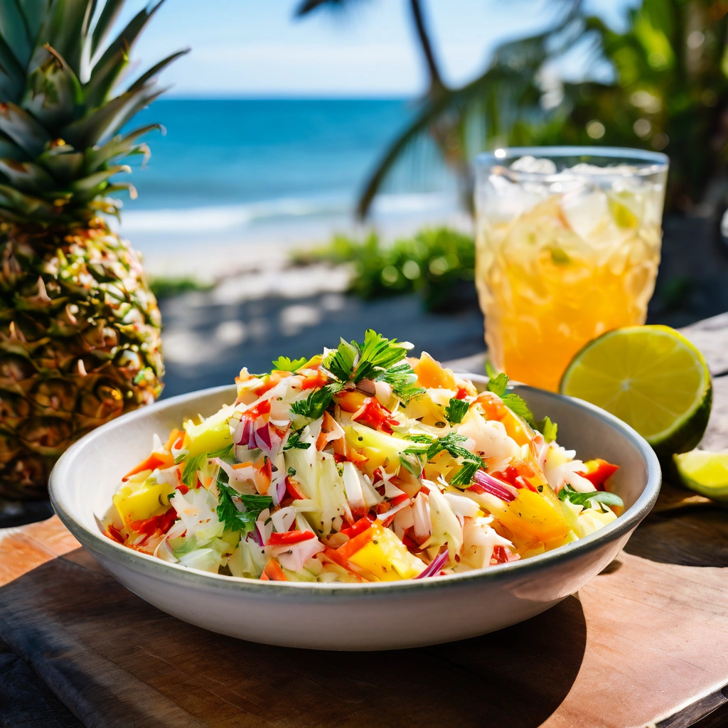 Easy Pineapple Coleslaw