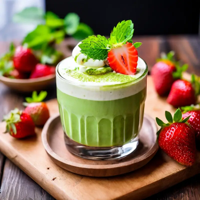 What are the benefits of strawberry matcha?