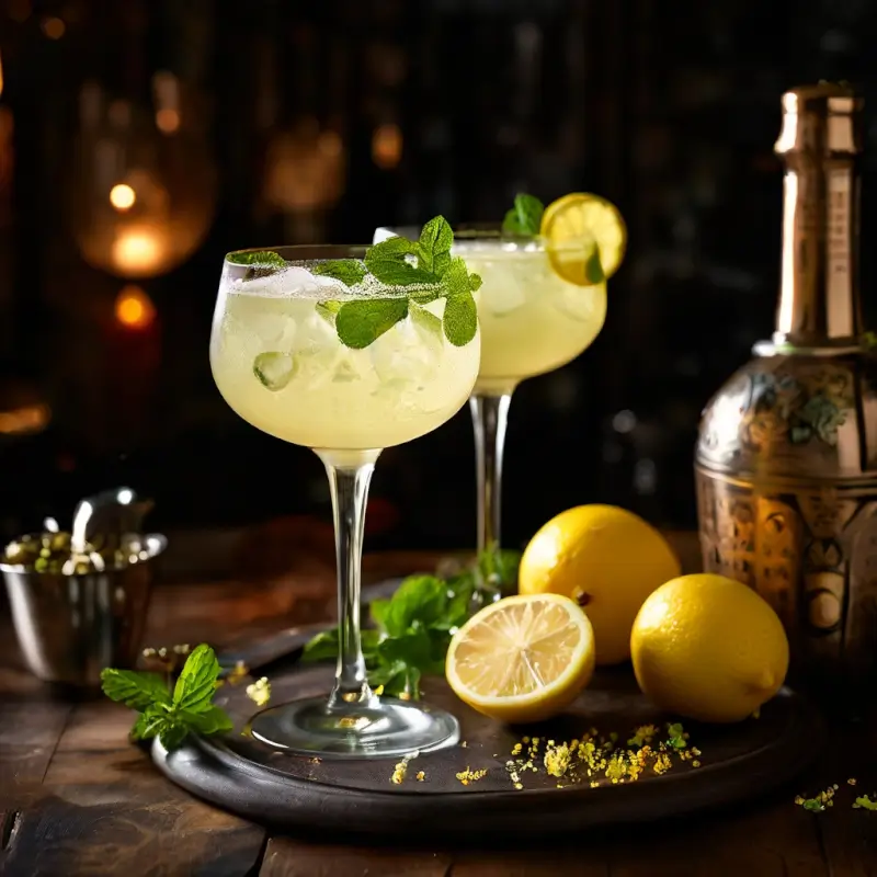 Easy Elderflower French 75 Cocktail with St Germain